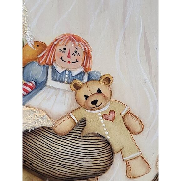 Special Wishes Father Christmas Hand Painted Statue Figure Wooden FolkArt 20½" - Picture 4 of 16